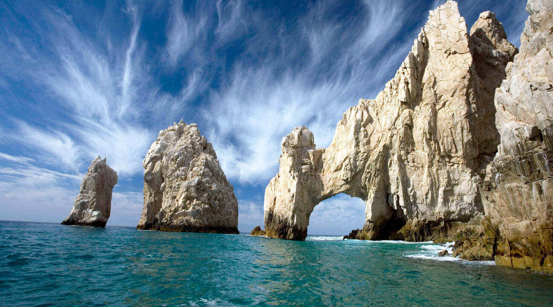 El arco de cabo san lucas en mexico. Guia turistica de los cabos.