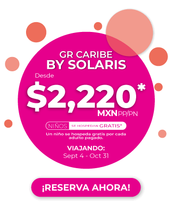 Promocion niños 2x1 en GR Caribe Cancun