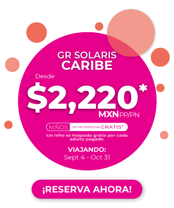 Promocion niños 2x1 en GR Caribe Cancun