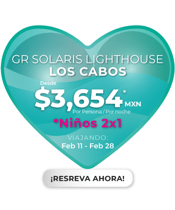 febrero en GR Solaris Los Cabos. Niños gratis en GR Solaris Light house, antes Hotel Gran Faro los Cabos. solo 3,654 MXN por persona