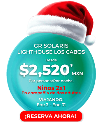 Navidad en GR Solaris Los Cabos. Niños gratis en GR Solaris Light house, antes Hotel Gran Faro los Cabos