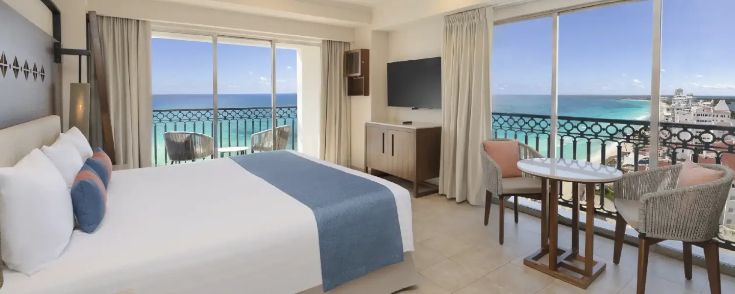 room with panoramic views at gr solaris cancun