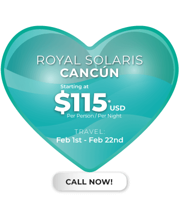 February deal at Royal Solaris Cancun, Cancun All Inclusive family Resort. Only 115 USD