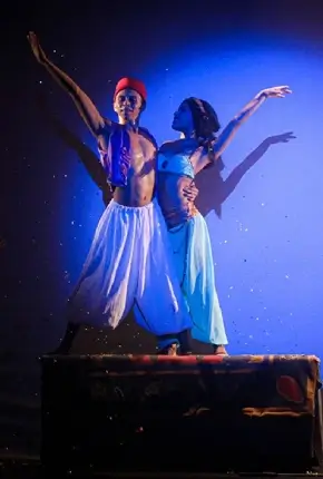 Fantasy aladin disney show. daily spectacular nightshows at royal solaris in Cancun