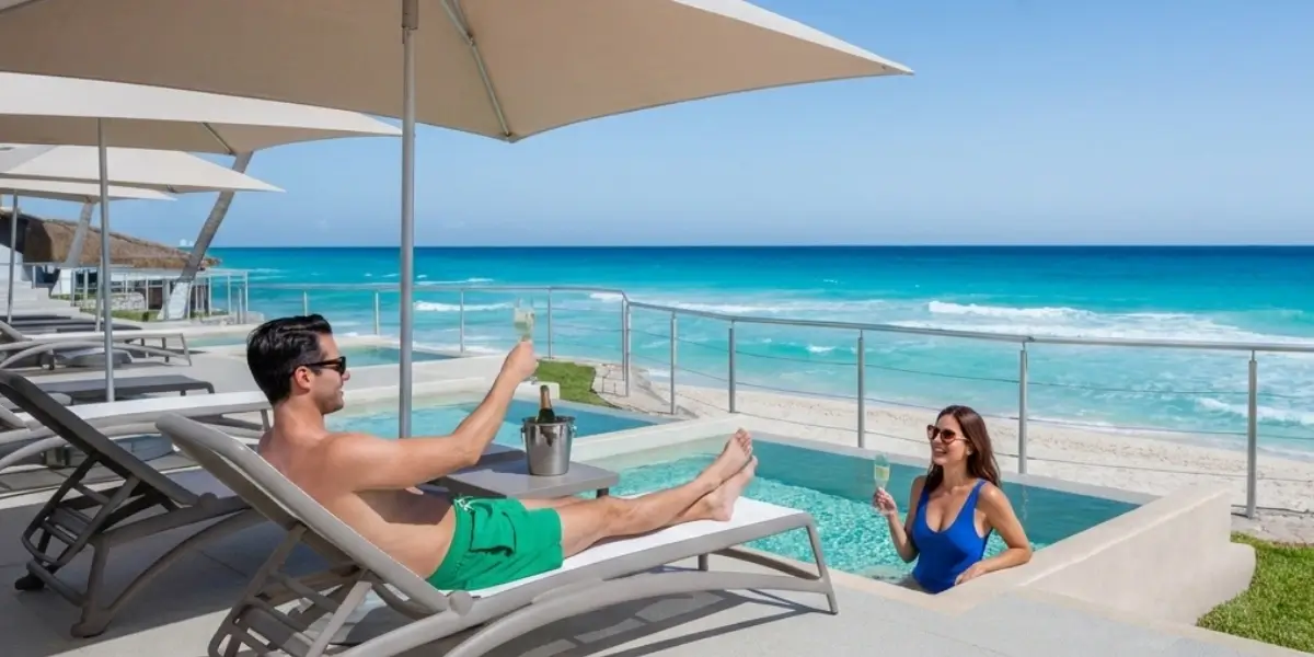 Romantic All Inclusive in Cancun.  Adults Only Hotel header