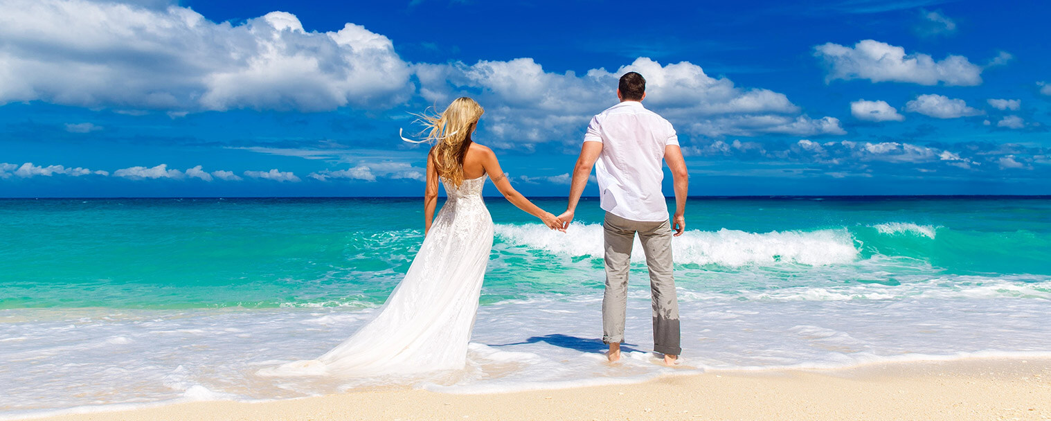 your dream beach wedding at Royal Solaris all inclusive resorts.